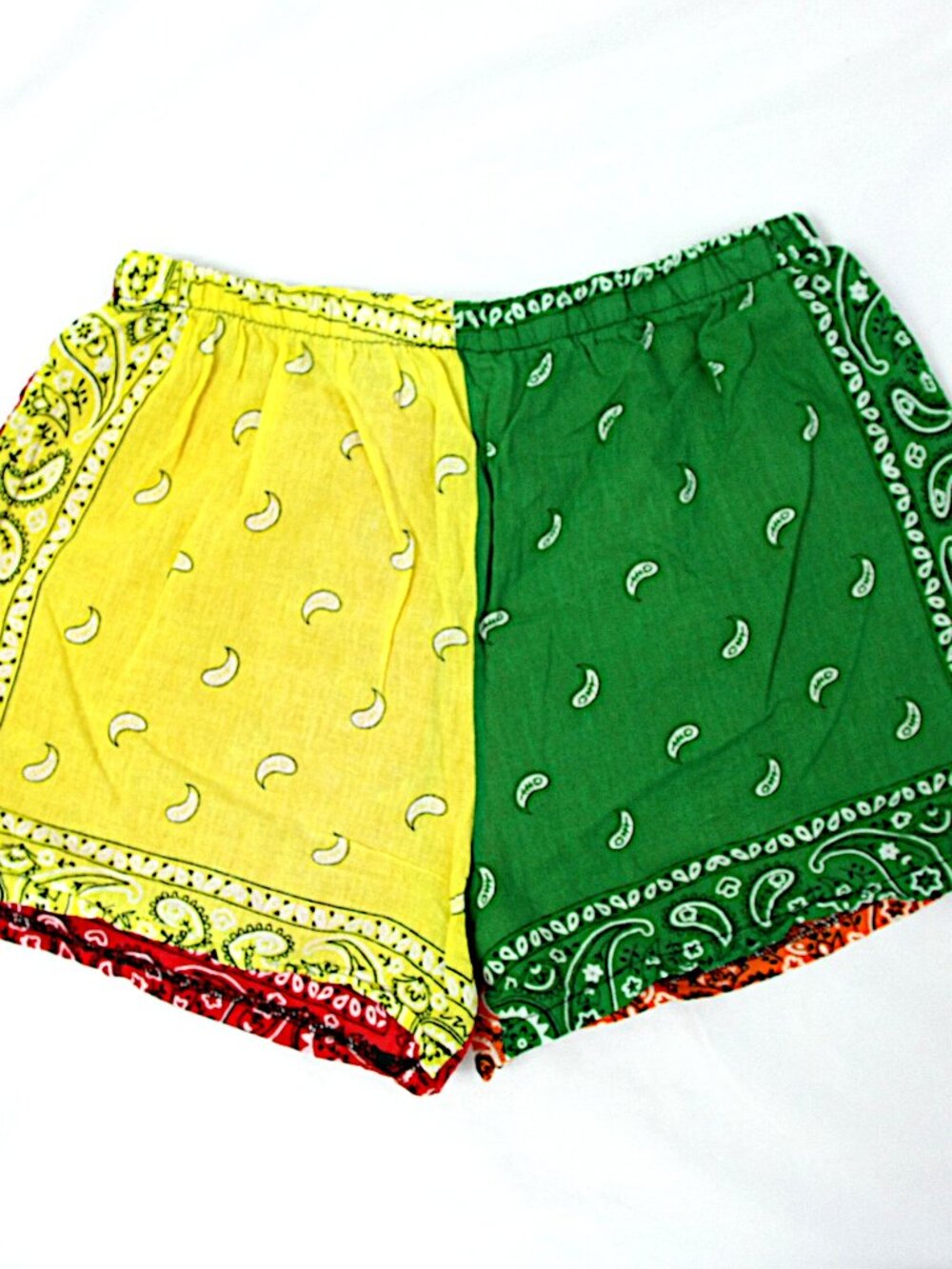 Urban Renewal Urban Outfitters Paisley Cotton Linen Bandana Shorts Colorful M/L